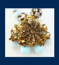 Powder Blue Bead Necklace Signature