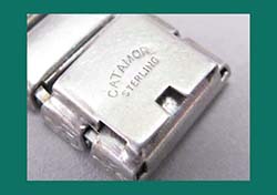 Catamore Sterling Rhinestone Bracelet Signature