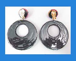 Richard Kerr Completely Colorful Rhinestone Earrings Signature
