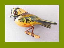 Takahashi Chickadee Bird Pin