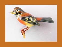 Takahashi Robin Bird Pin