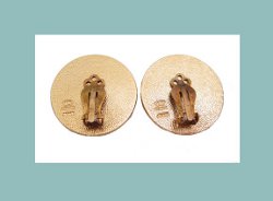 Toshikane Japan Porcelain Dragon Earrings Back