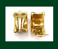 Attwood and Sawyer Colorful Rhinestone Earrings Signature