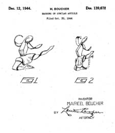 Boucher (unsigned) Sterling Vermeil Rhinestone Ice Skater Pins Back