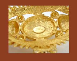 Alice Caviness Egyptian Revival Enamel Bracelet Signature