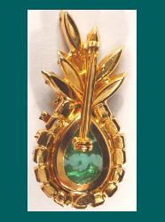 Alice Caviness Rhinestone Pineapple Pin Signature