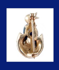 Adorable Rhinestone and Glass Cabochon Hatching Chick Pin Back