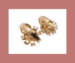 Christian Dior Rhinestone and Glass Pearl Earrings Signature