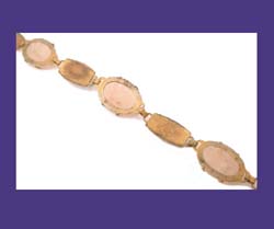 1920s Enamel Dragon & Rose Quartz Bracelet Back