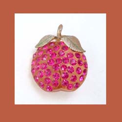 Forbidden Fruit Lucite Apple Pin