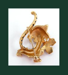 Jomaz Sweet Tiger Rhinestone Flower Bouquet Pin Signature