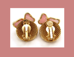 Julio Marsella Pink Glass Earrings Signature