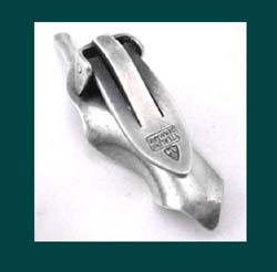 Sterling Leaf Earrings by Anton Michelsen Back