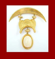 Donatella Pellini Large Faux Ivory Pin