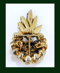 Rhinestone Pineapple Pin Signature