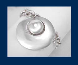 Nettie Rosenstein Sterling Large Charm Bracelet Side View