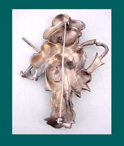 Silson Boy Playing Fiddle Pin Back