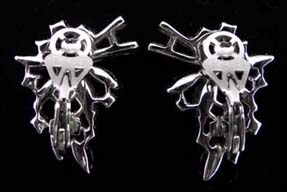 Trifari Dazzling Rhinestone Earrings Signature